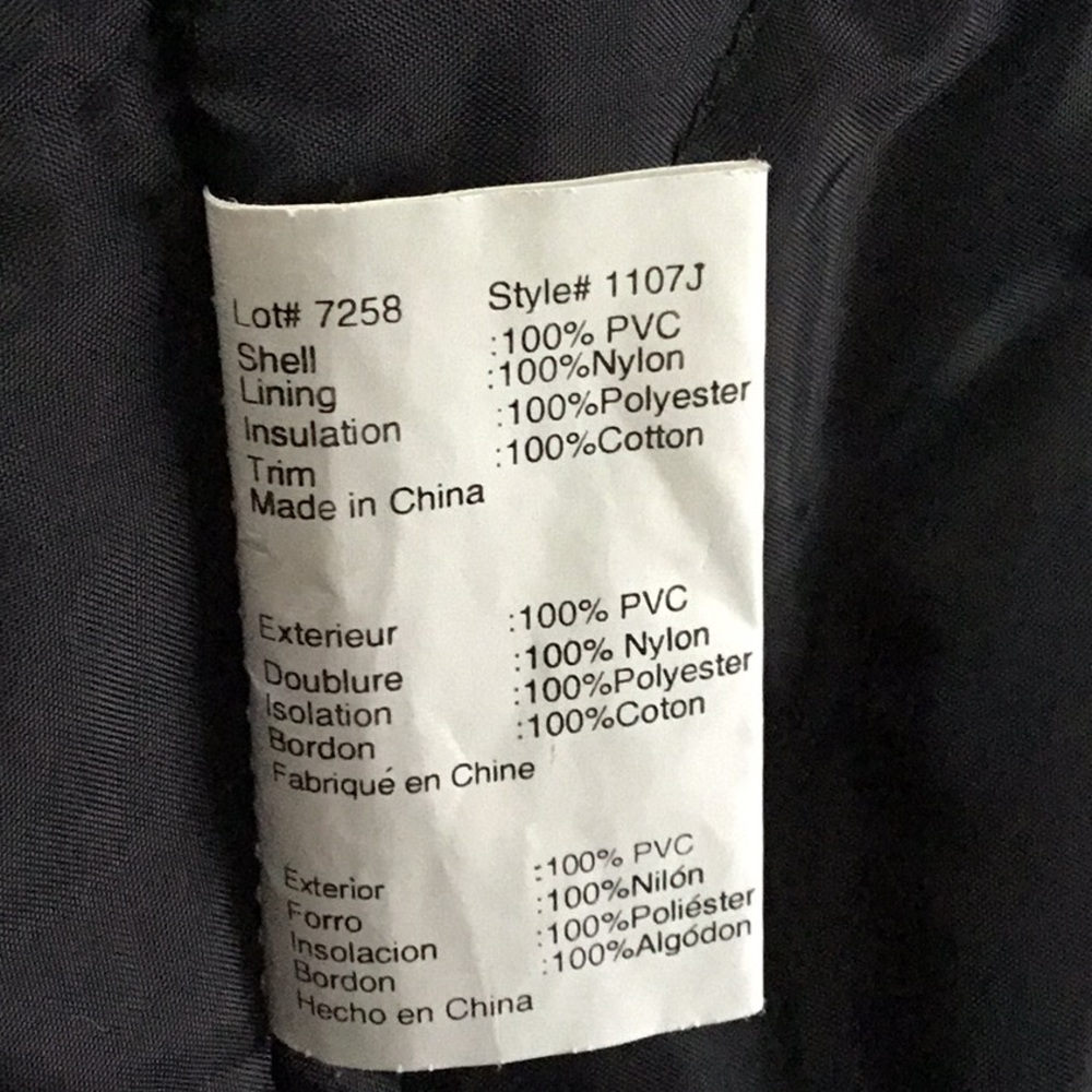 Rain Jacket Waterproof Gorpcore Blue Raincoat Size M - Picture 11 of 12
